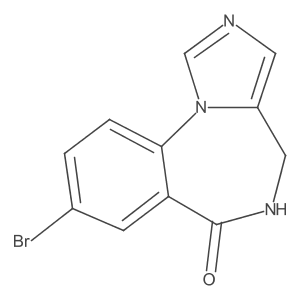 8-Bromo-4,5-dihydro-6H-benzo[f]imidazo[1,5-a][1,4]diazepin-6-one Structure