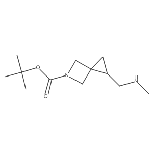 Tert-butyl 1-((methylamino)methyl)-5-azaspiro[2.3]hexane-5-carboxylate Structure