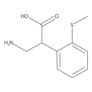 3-Amino-2-[2-(methylsulfanyl)phenyl]propanoic acid Structure