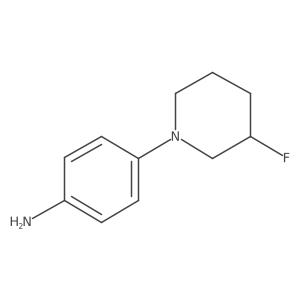 4-(3-Fluoropiperidin-1-yl)aniline结构式