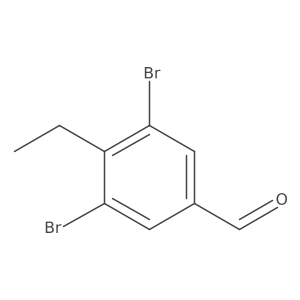 3,5-Dibromo-4-ethylbenzaldehyde Structure