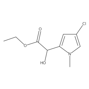 ethyl 2-(4-chloro-1-methyl-1H-pyrrol-2-yl)-2-hydroxyacetate Structure