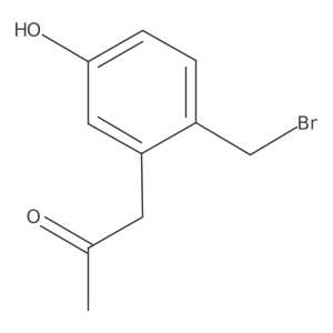 1-(2-(Bromomethyl)-5-hydroxyphenyl)propan-2-one结构式
