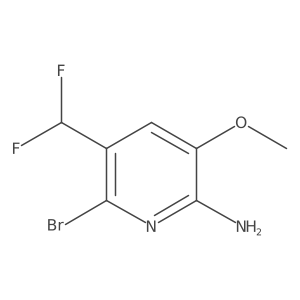 6-Bromo-5-(difluoromethyl)-3-methoxypyridin-2-amine Structure
