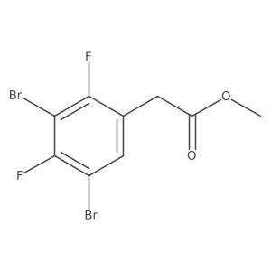 Methyl 3,5-dibromo-2,4-difluorophenylacetate结构式