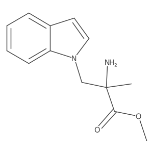 1H-Indole-1-propanoic acid, I+/--amino-I+/--methyl-, methyl ester结构式