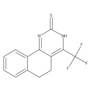 5,6-Dihydro-2-mercapto-4-(trifluoromethyl)benzo-[h]-quinazoline Structure