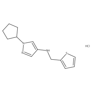 1-cyclopentyl-N-(2-thienylmethyl)-1H-pyrazol-4-amine Structure