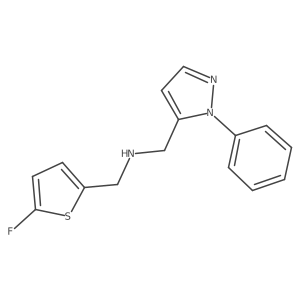 [(5-fluorothiophen-2-yl)methyl][(1-phenyl-1H-pyrazol-5-yl)methyl]amine结构式