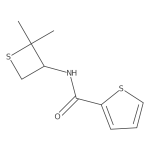 N-(2,2-Dimethylthietan-3-yl)thiophene-2-carboxamide Structure