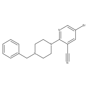 2-(4-Benzylpiperazin-1-yl)-5-bromopyridine-3-carbonitrile Structure