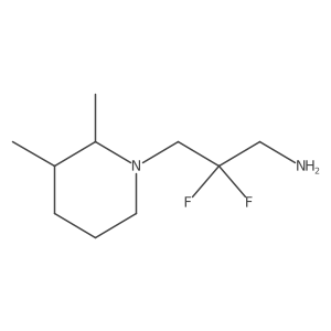 3-(2,3-Dimethylpiperidin-1-yl)-2,2-difluoropropan-1-amine Structure