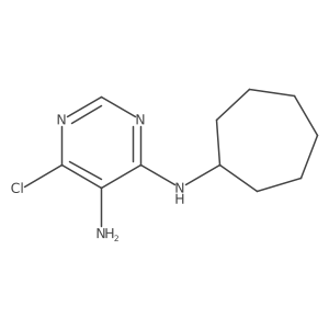 6-Chloro-N4-cycloheptyl-4,5-pyrimidinediamine结构式