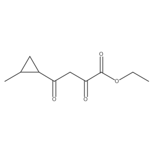 Ethyl 4-(2-methylcyclopropyl)-2,4-dioxobutanoate结构式