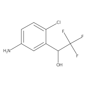 1-(5-Amino-2-chlorophenyl)-2,2,2-trifluoroethanol结构式