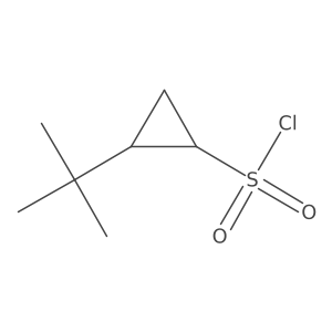 2-Tert-butylcyclopropane-1-sulfonyl chloride结构式