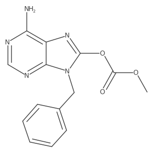 9-Benzyl-8-methoxycarbonyloxyadenine结构式