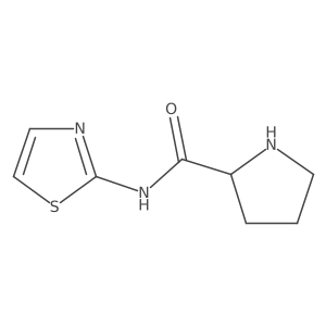 (S)-N-(Thiazol-2-yl)pyrrolidine-2-carboxamide Structure