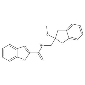 N-((2-methoxy-2,3-dihydro-1H-inden-2-yl)methyl)benzofuran-2-carboxamide Structure