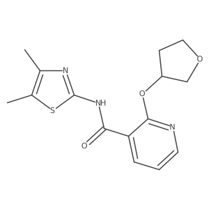 N-(4,5-dimethylthiazol-2-yl)-2-((tetrahydrofuran-3-yl)oxy)nicotinamide Structure