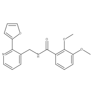 N-((2-(furan-2-yl)pyridin-3-yl)methyl)-2,3-dimethoxybenzamide结构式