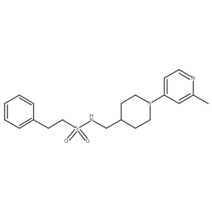 N-((1-(2-methylpyridin-4-yl)piperidin-4-yl)methyl)-2-phenylethanesulfonamide Structure