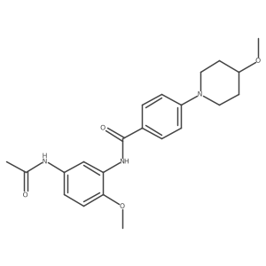 N-(5-acetamido-2-methoxyphenyl)-4-(4-methoxypiperidin-1-yl)benzamide Structure