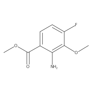 2-Amino-4-fluoro-3-methoxy-benzoic acid methyl ester结构式
