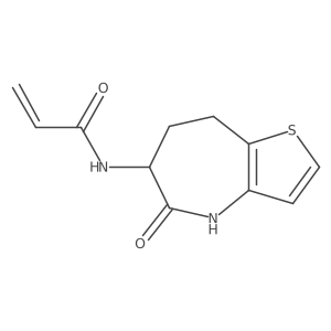 N-{5-oxo-4H,5H,6H,7H,8H-thieno[3,2-b]azepin-6-yl}prop-2-enamide Structure