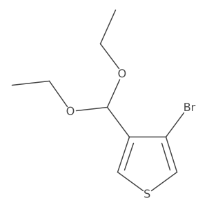 Bromo-4-(diethoxymethyl)-thiophene结构式