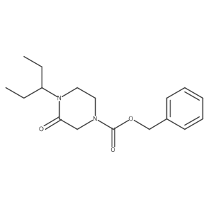Benzyl 3-oxo-4-(pentan-3-yl)piperazine-1-carboxylate Structure
