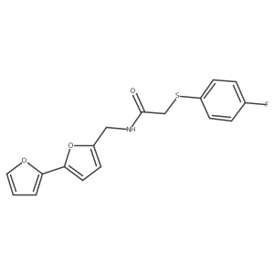 N-({[2,2'-bifuran]-5-yl}methyl)-2-[(4-fluorophenyl)sulfanyl]acetamide Structure