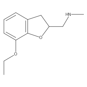 [(7-Ethoxy-2,3-dihydro-1-benzofuran-2-yl)methyl](methyl)amine结构式