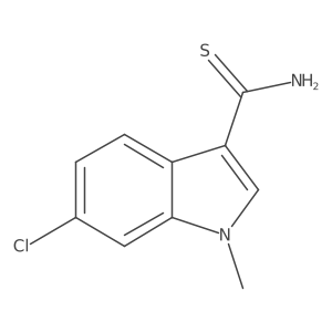 6-chloro-1-methyl-1H-indole-3-carbothioamide Structure