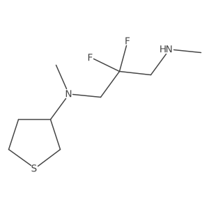 N-[2,2-difluoro-3-(methylamino)propyl]-N-methylthiolan-3-amine Structure