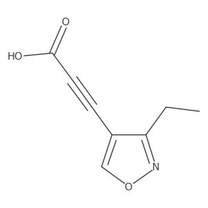 3-(3-Ethyl-1,2-oxazol-4-yl)prop-2-ynoic acid Structure