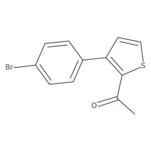 1-[3-(4-Bromophenyl)thiophen-2-yl]ethan-1-one Structure