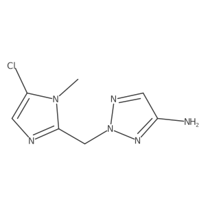 2-[(5-chloro-1-methyl-1H-imidazol-2-yl)methyl]-2H-1,2,3-triazol-4-amine结构式