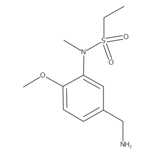 N-[5-(aminomethyl)-2-methoxyphenyl]-N-methylethane-1-sulfonamide Structure