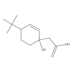 2-(4-Tert-butyl-1-hydroxycyclohex-2-en-1-yl)acetic acid结构式