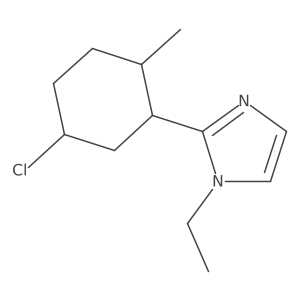 2-(5-chloro-2-methylcyclohexyl)-1-ethyl-1H-imidazole Structure