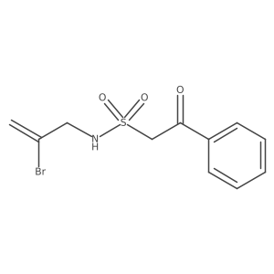 N-(2-bromoprop-2-en-1-yl)-2-oxo-2-phenylethane-1-sulfonamide结构式