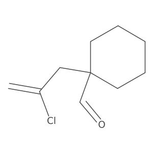 1-(2-Chloroprop-2-en-1-yl)cyclohexane-1-carbaldehyde结构式