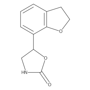 5-(2,3-Dihydro-1-benzofuran-7-yl)-1,3-oxazolidin-2-one结构式
