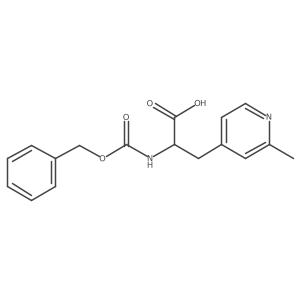 2-{[(Benzyloxy)carbonyl]amino}-3-(2-methylpyridin-4-yl)propanoic acid结构式