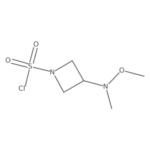 3-[Methoxy(methyl)amino]azetidine-1-sulfonyl chloride结构式