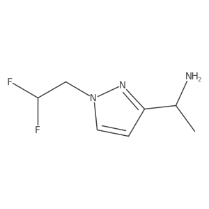 1-[1-(2,2-Difluoroethyl)-1H-pyrazol-3-yl]ethanamine Structure