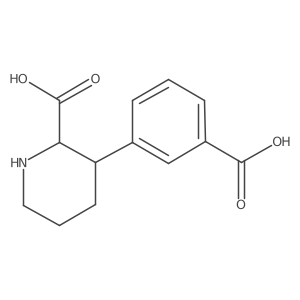 3-(3-Carboxyphenyl)piperidine-2-carboxylic acid Structure