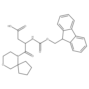 3-({[(9H-fluoren-9-yl)methoxy]carbonyl}amino)-4-{9-oxa-6-azaspiro[4.5]decan-6-yl}-4-oxobutanoic acid Structure