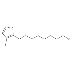 2-{[(6-Chlorohexyl)sulfanyl]methyl}-3-methylfuran Structure